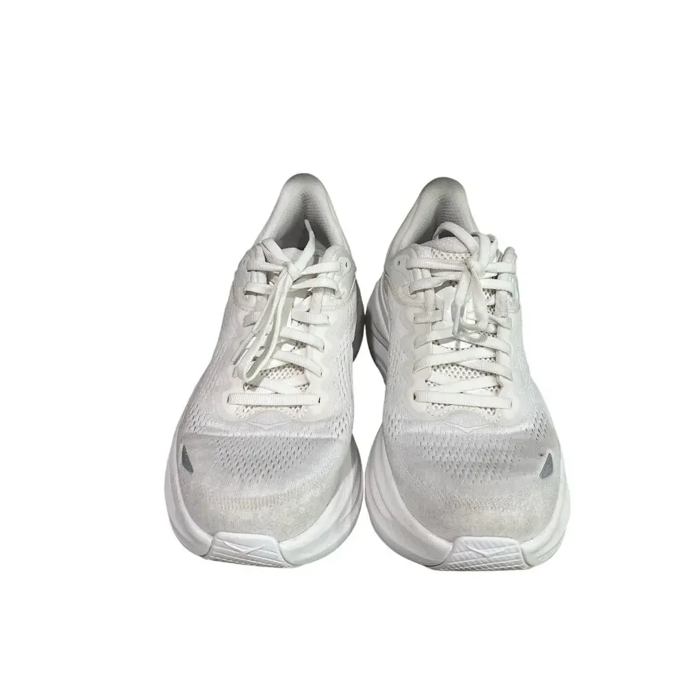 HOKA One One Bondi 9 Women’s 8 B White Running Walking Shoes 1162012 WWH